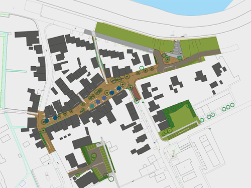 Definitief ontwerp nieuwe inrichting Dorpsstraat