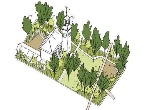 artist-impression van het Bethlehemplein